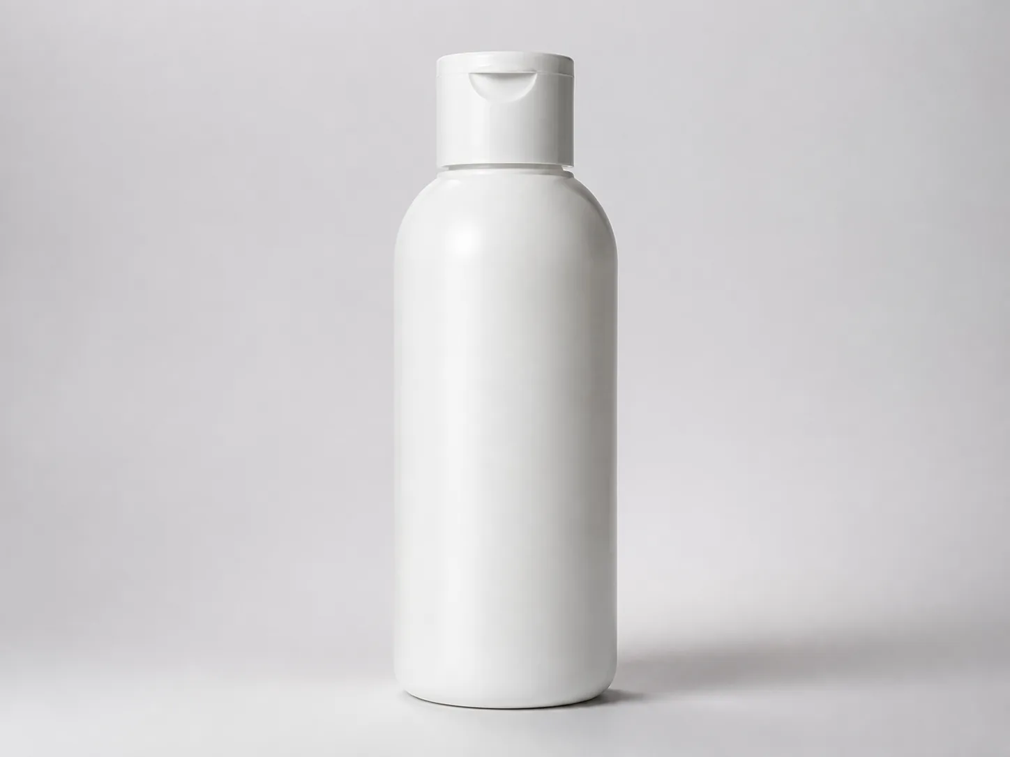 The same skincare bottle rendered as a lit studio product shot