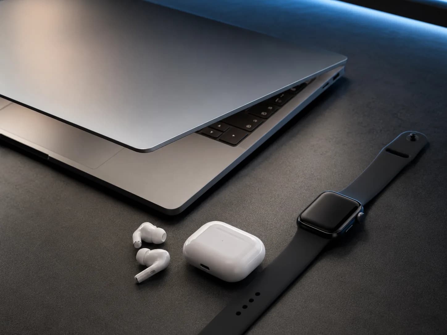 AI-generated product photography example for electronics & tech