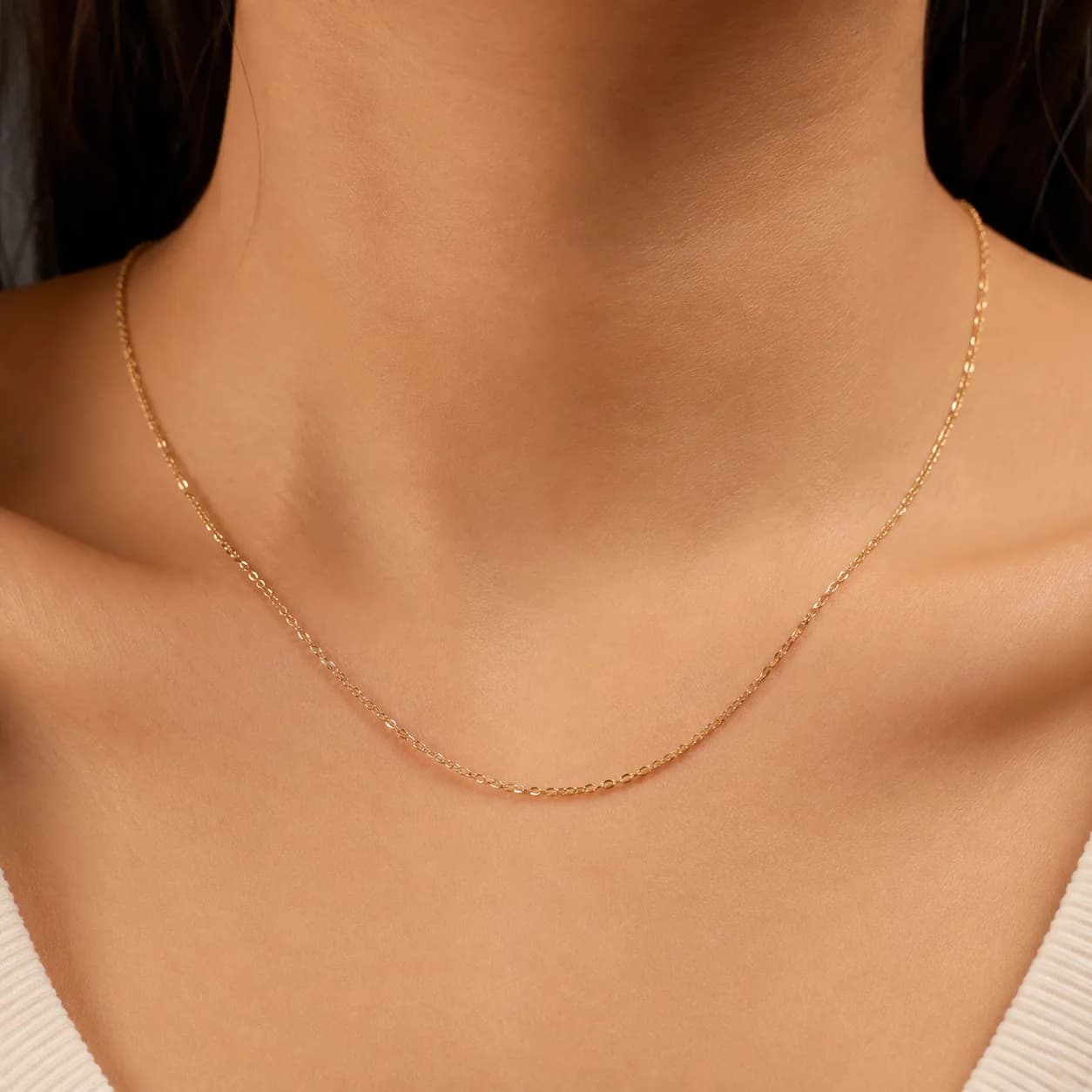Example of a model portrait product shot